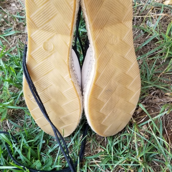 Free People Marina Tie Espadrille Size 8 Beige - Picture 8 of 8